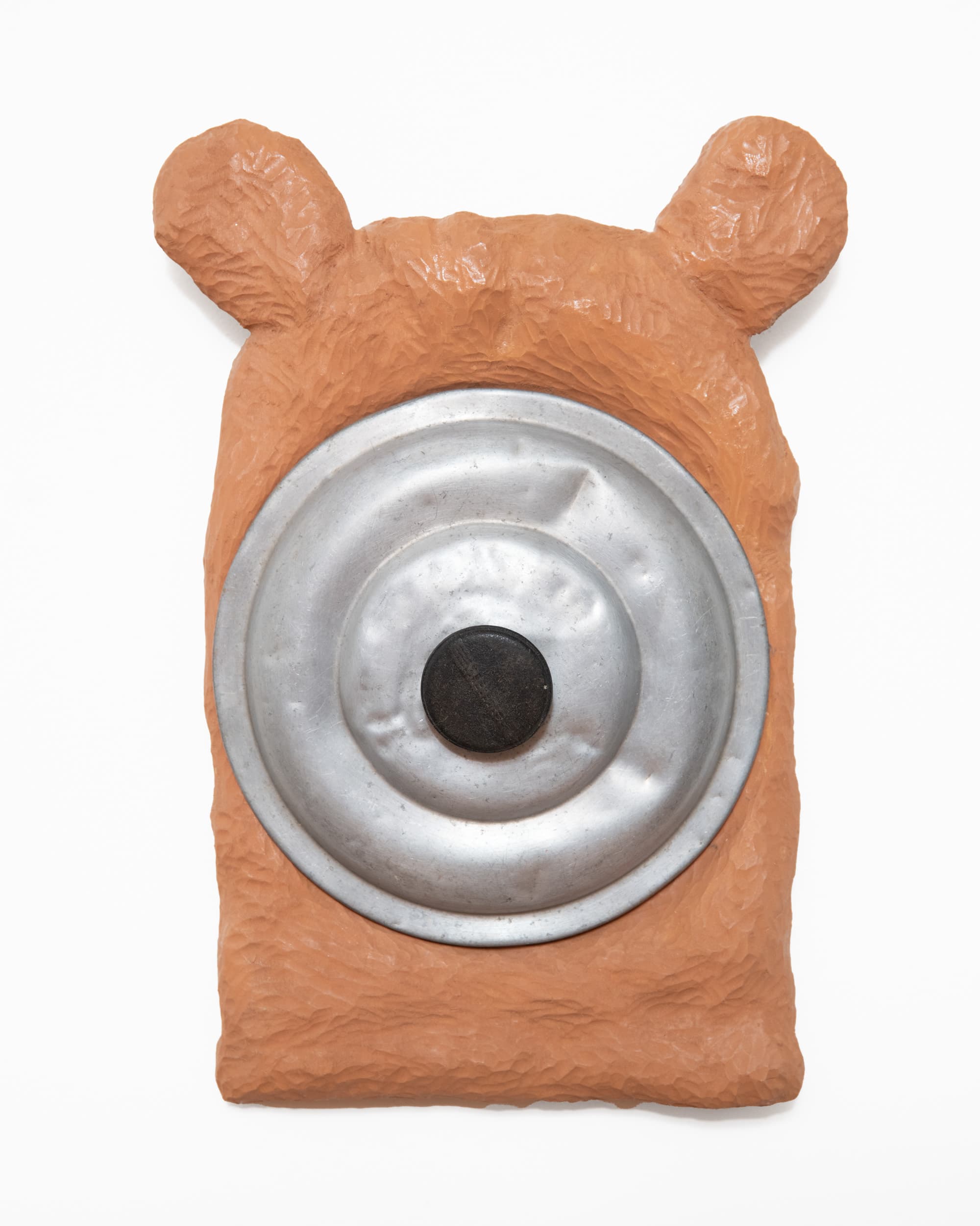 Duncan Hewitt 
Untitled, 2014
carved snd painted wood with pot lid