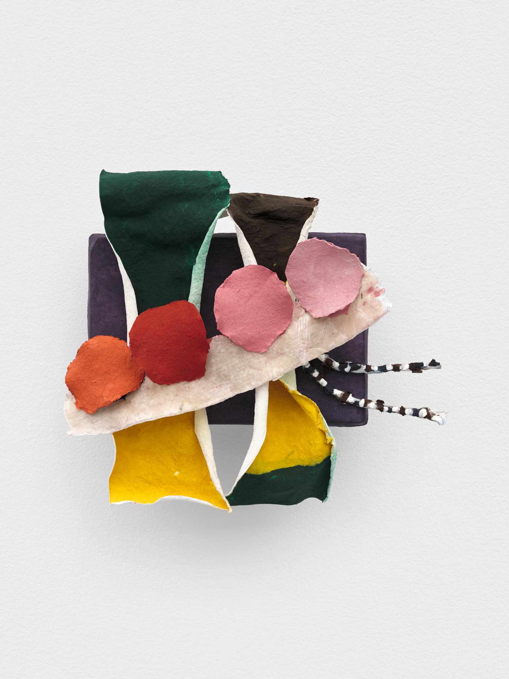 Ezra Tessler
Each one another, 2023
cast paper, pigment dispersion, paper pulp, string
4 x 5 x 2.5 in.