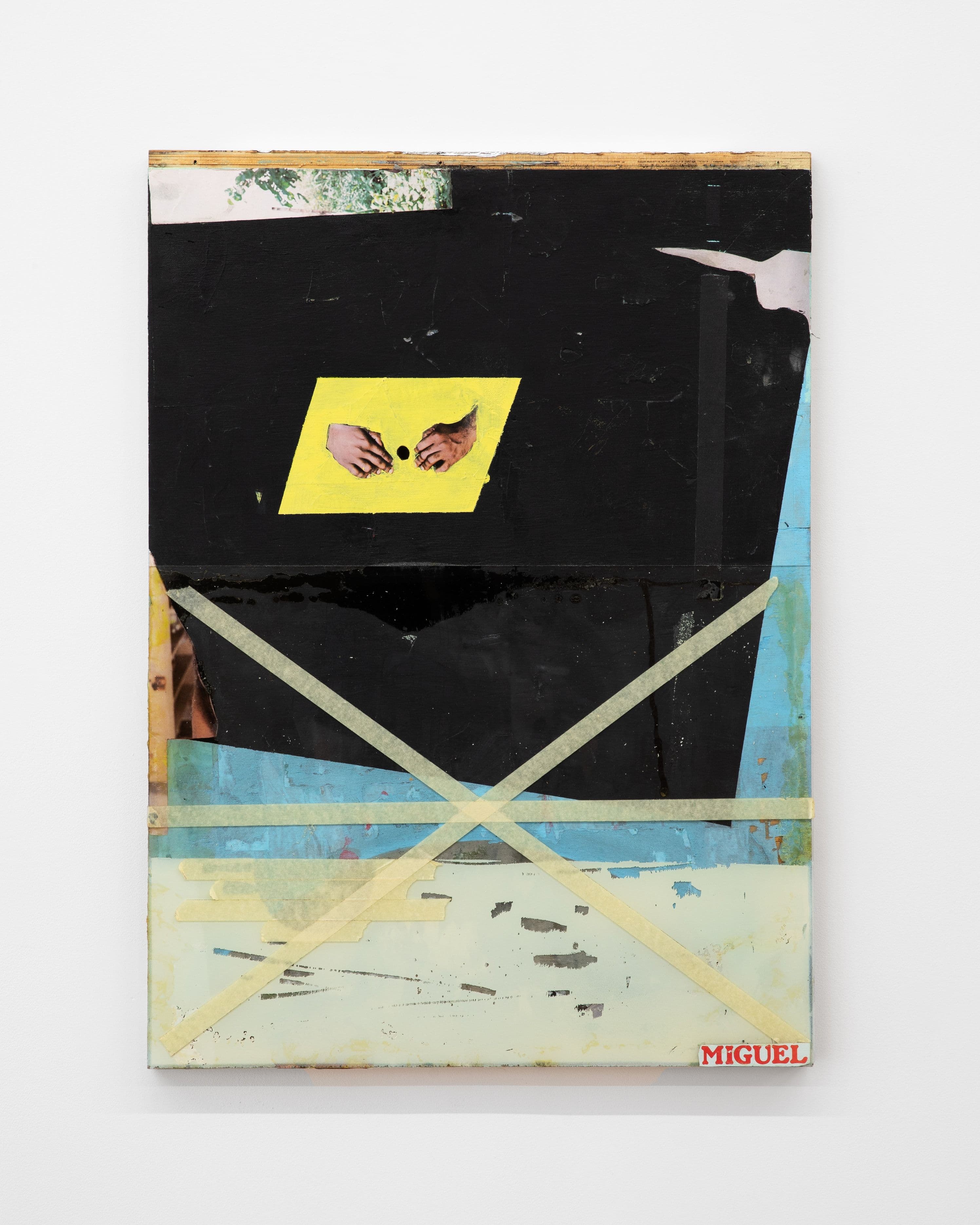 Troy Montes Michie 
Quite -Giddy, 2012
Magazine Cutout, Acrylic, Tape
on Wood Panel
33 x 24 in